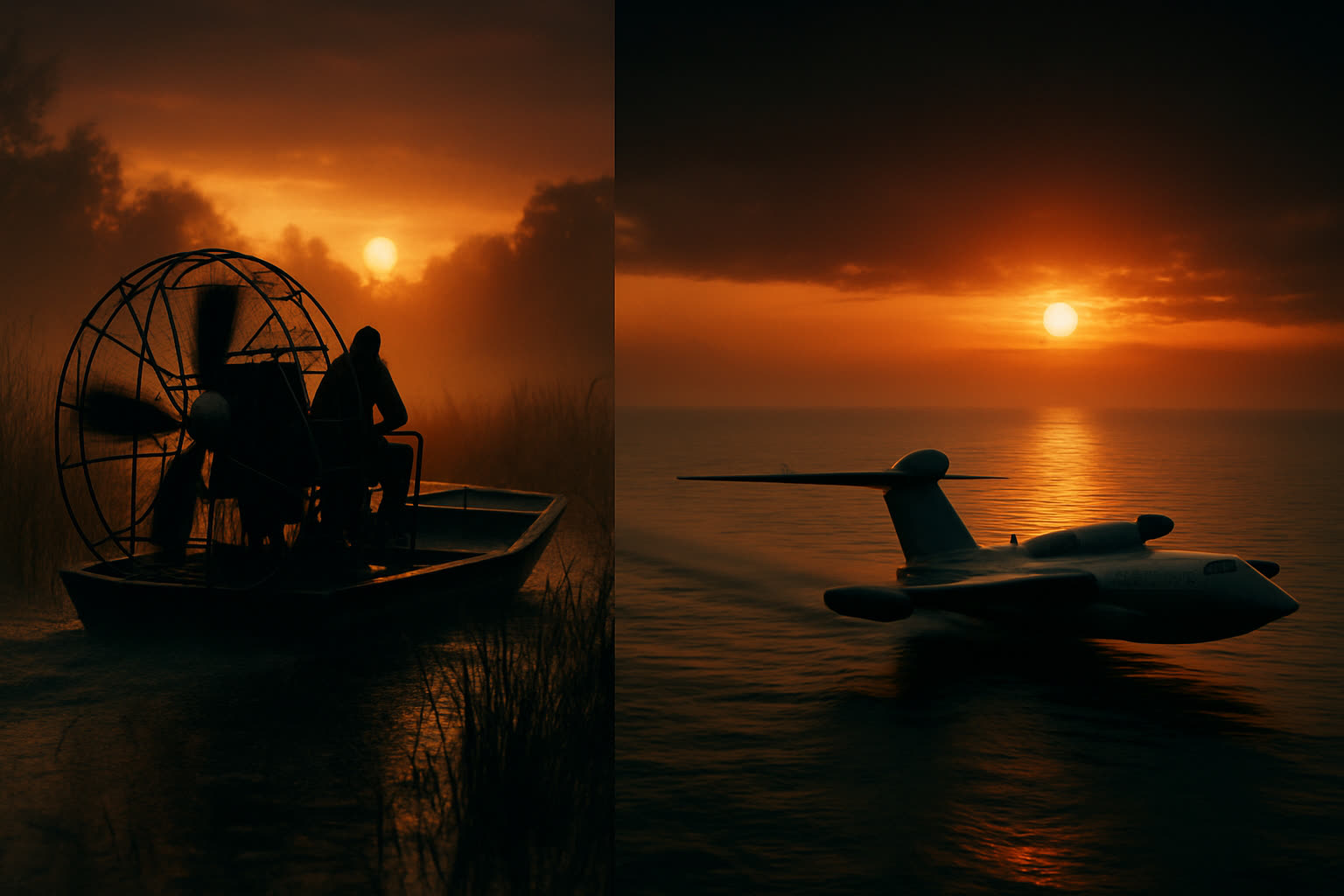 Airboat vs ekranoplano: ¿cuál es mejor para pantanos?