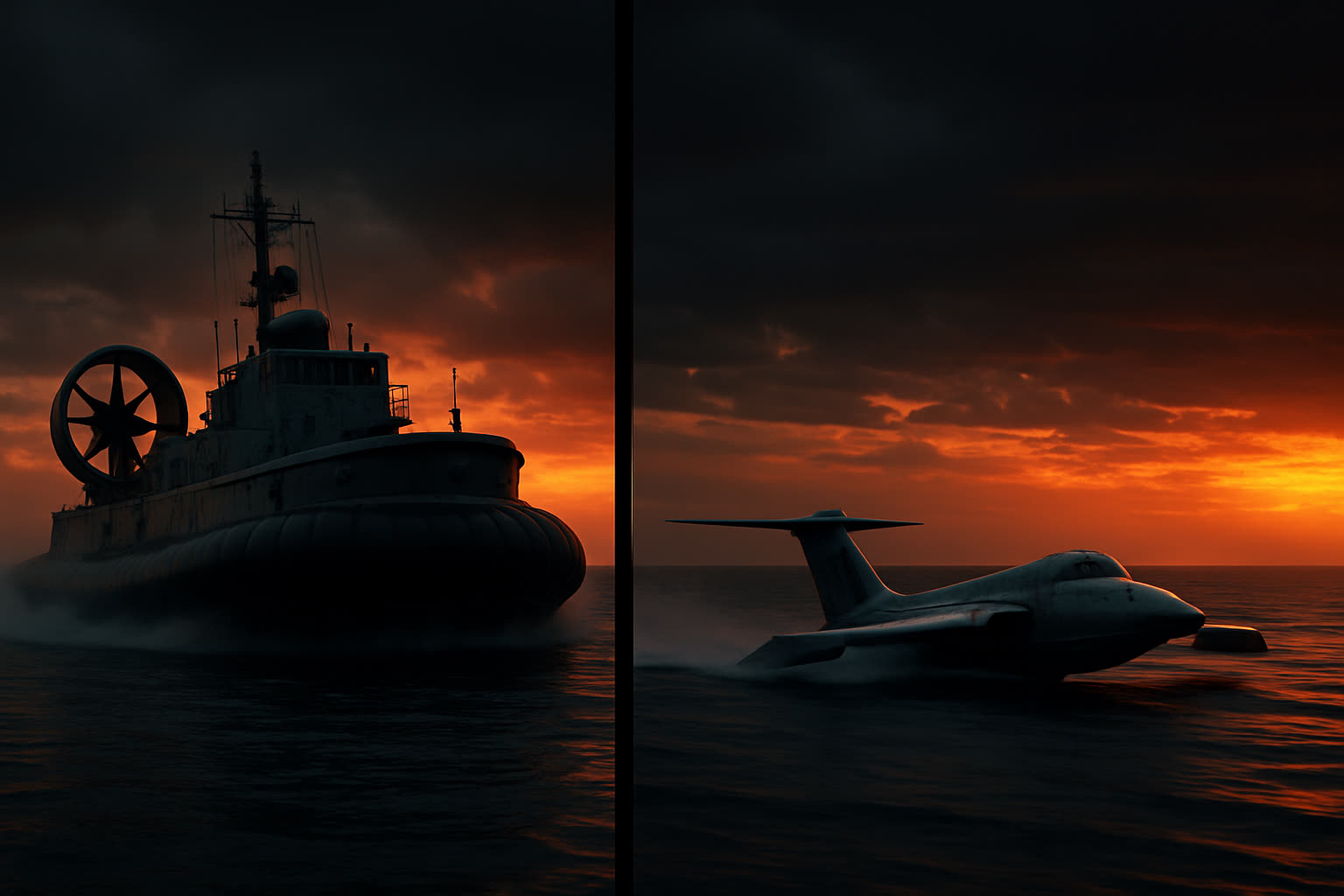 Hovercraft vs ekranoplano: propulsion, fuel & maintenance compared